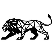 Geometric Lion DXF File – CNC Cutting Design | AWLION1299