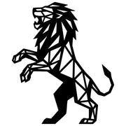 Geometric Lion DXF File – CNC Cutting Design | AWLION1300
