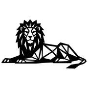 Geometric Lion DXF File – CNC Cutting Design | AWLION1302