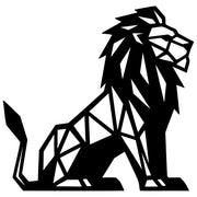 Geometric Lion DXF File – CNC Cutting Design | AWLION1303