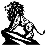 Geometric Lion DXF File – CNC Cutting Design | AWLION1313