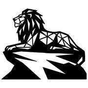 Geometric Lion DXF File – CNC Cutting Design | AWLION1320