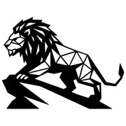 Geometric Lion DXF File – CNC Cutting Design | AWLION1331
