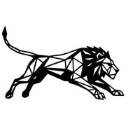 Geometric Lion DXF File – CNC Cutting Design | AWLION1339