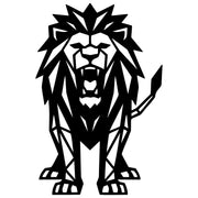 Geometric Lion DXF File – CNC Cutting Design | AWLION1340