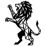 Geometric Lion DXF File – CNC Cutting Design | AWLION1343