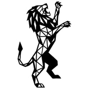 Geometric Lion DXF File – CNC Cutting Design | AWLION1350