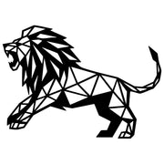 Geometric Lion DXF File – CNC Cutting Design | AWLION1353