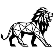 Geometric Lion DXF File – CNC Cutting Design | AWLION1364