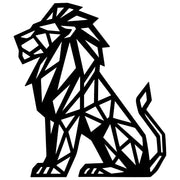 Geometric Lion DXF File – CNC Cutting Design | AWLION1373