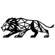 Geometric Lion DXF File – CNC Cutting Design | AWLION1388