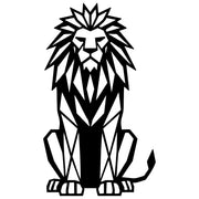 Geometric Lion DXF File – CNC Cutting Design | AWLION1398