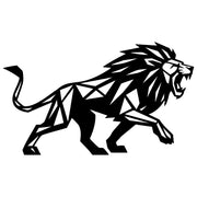 Geometric Lion DXF File – CNC Cutting Design | AWLION1401