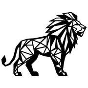 Geometric Lion DXF File – CNC Cutting Design | AWLION1405