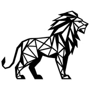 Geometric Lion DXF File – CNC Cutting Design | AWLION1407