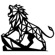 Geometric Lion DXF File – CNC Cutting Design | AWLION1419