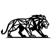 Geometric Lion DXF File – CNC Cutting Design | AWLION1421
