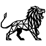 Geometric Lion DXF File – CNC Cutting Design | AWLION1426