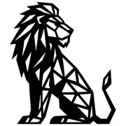 Geometric Lion DXF File – CNC Cutting Design | AWLION1428