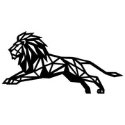 Geometric Lion DXF File – CNC Cutting Design | AWLION1430