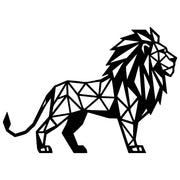 Geometric Lion DXF File – CNC Cutting Design | AWLION1431