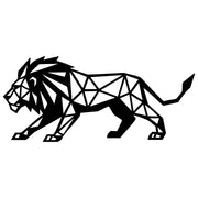 Geometric Lion DXF File – CNC Cutting Design | AWLION1433