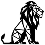 Geometric Lion DXF File – CNC Cutting Design | AWLION1434
