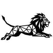 Geometric Lion DXF File – CNC Cutting Design | AWLION1436