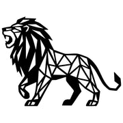Geometric Lion DXF File – CNC Cutting Design | AWLION1441