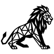 Geometric Lion DXF File – CNC Cutting Design | AWLION1443