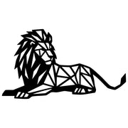 Geometric Lion DXF File – CNC Cutting Design | AWLION1444
