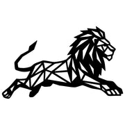 Geometric Lion DXF File – CNC Cutting Design | AWLION1445