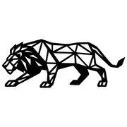 Geometric Lion DXF File – CNC Cutting Design | AWLION1447