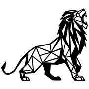 Geometric Lion DXF File – CNC Cutting Design | AWLION1449