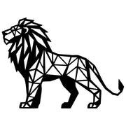Geometric Lion DXF File – CNC Cutting Design | AWLION1450