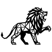 Geometric Lion DXF File – CNC Cutting Design | AWLION1451
