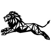 Geometric Lion DXF File – CNC Cutting Design | AWLION1455