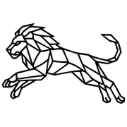 Geometric Lion DXF File – CNC Cutting Design | AWLION172