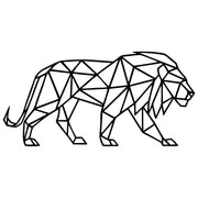 Geometric Lion DXF File – CNC Cutting Design | AWLION376