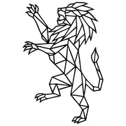 Geometric Lion DXF File – CNC Cutting Design | AWLION378