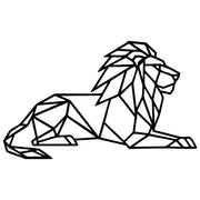Geometric Lion DXF File – CNC Cutting Design | AWLION382