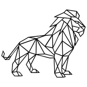 Geometric Lion DXF File – CNC Cutting Design | AWLION383