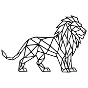 Geometric Lion DXF File – CNC Cutting Design | AWLION384