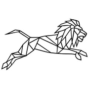 Geometric Lion DXF File – CNC Cutting Design | AWLION391