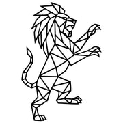 Geometric Lion DXF File – CNC Cutting Design | AWLION394