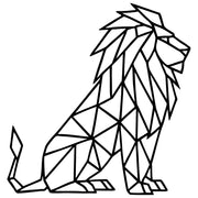 Geometric Lion DXF File – CNC Cutting Design | AWLION402