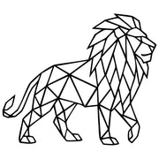 Geometric Lion DXF File – CNC Cutting Design | AWLION406