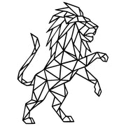 Geometric Lion DXF File – CNC Cutting Design | AWLION408