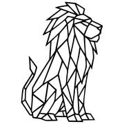 Geometric Lion DXF File – CNC Cutting Design | AWLION411