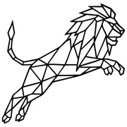 Geometric Lion DXF File – CNC Cutting Design | AWLION412